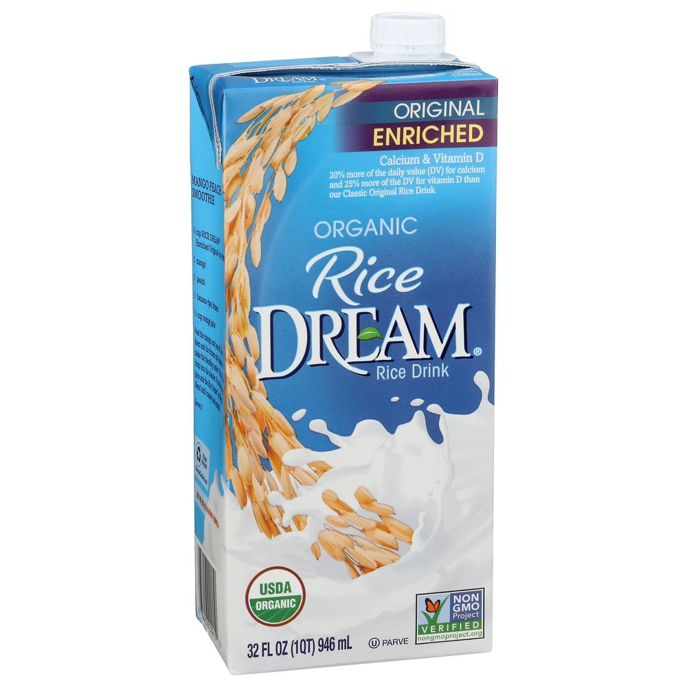 Rice Dream Organic Original Enriched Rice Drink, 32 Fluid Ounce -- 12 Per Case