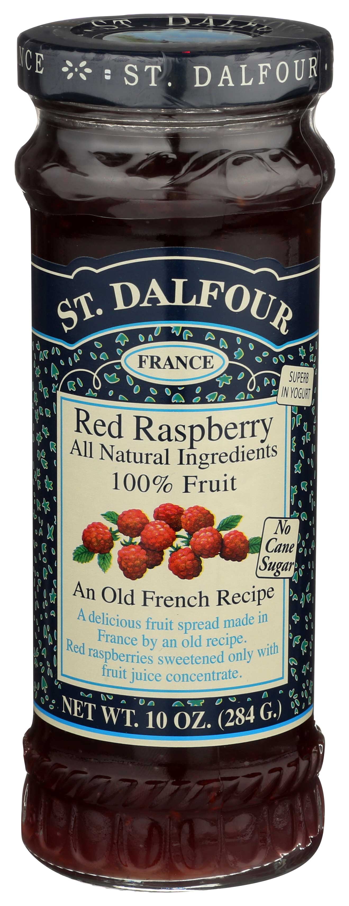 St. Dalfour Red Raspberry Consv, 10 Ounce -- 6 Per Case