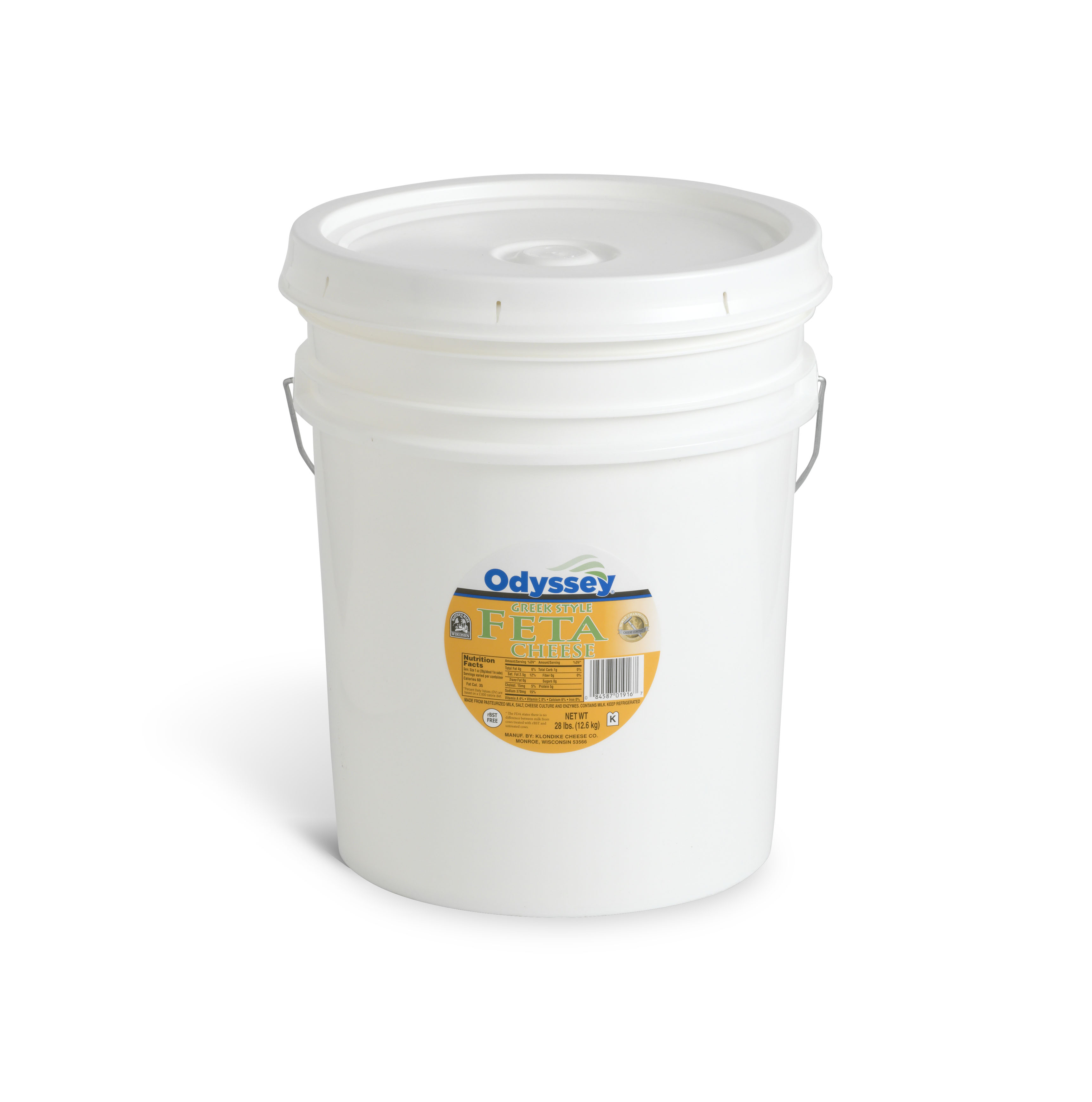 Odyssey Traditional Feta In Brine, 28 Pound
