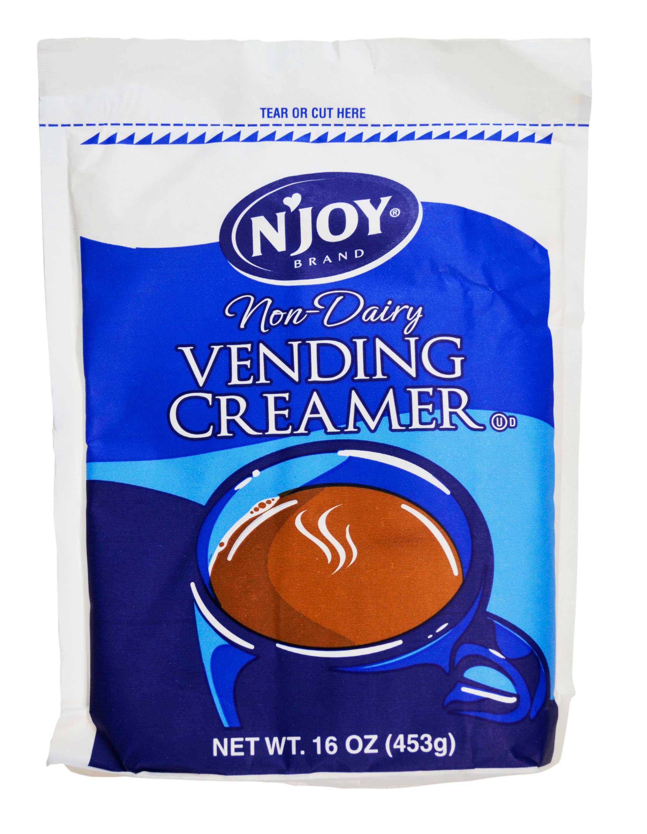 NJoy Non-Dairy Powder Creamer - 1 lb. bag, 24 bags per case