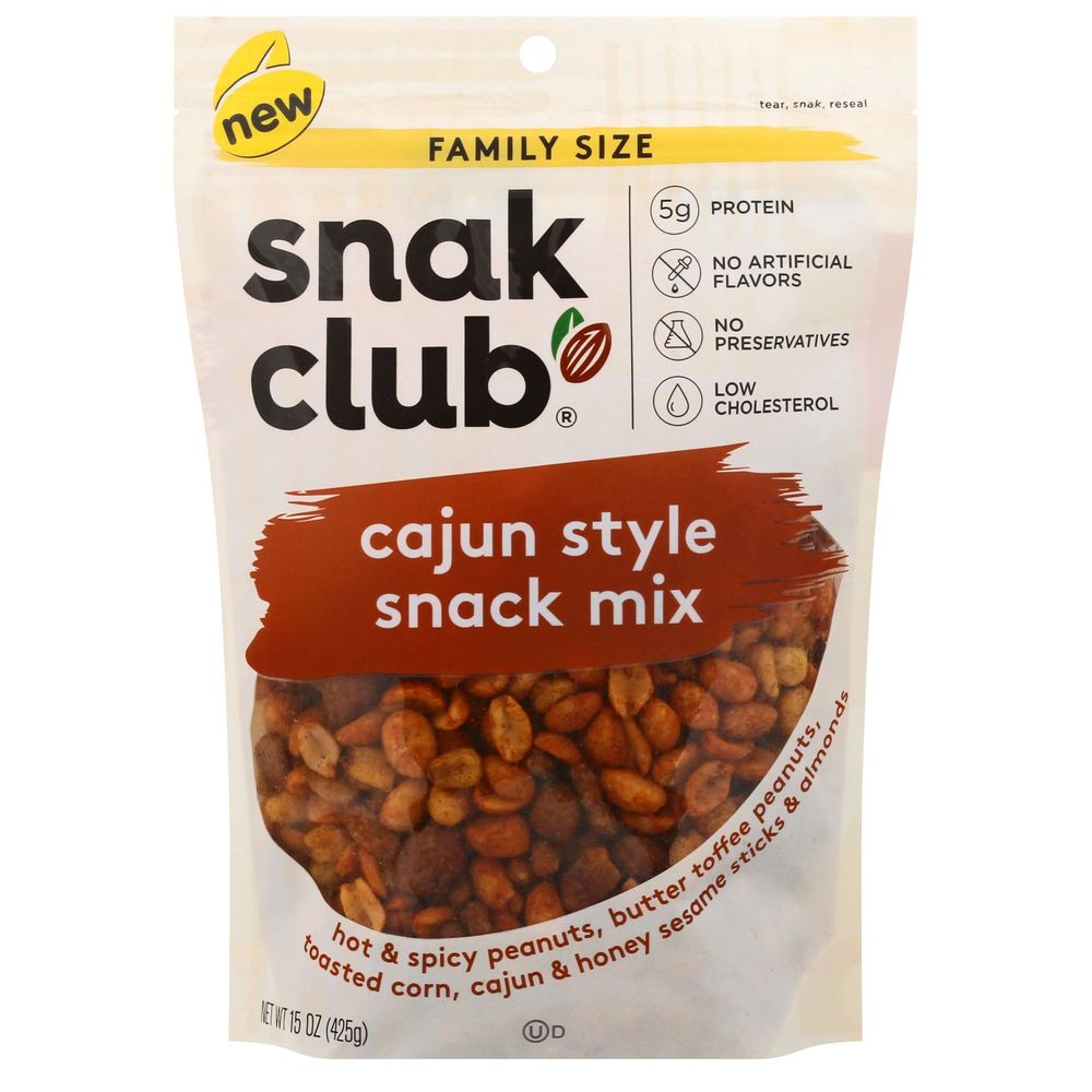Snak Club Family Size Cajun Style Snack Mix, 15 Ounce -- 6 Per Case
