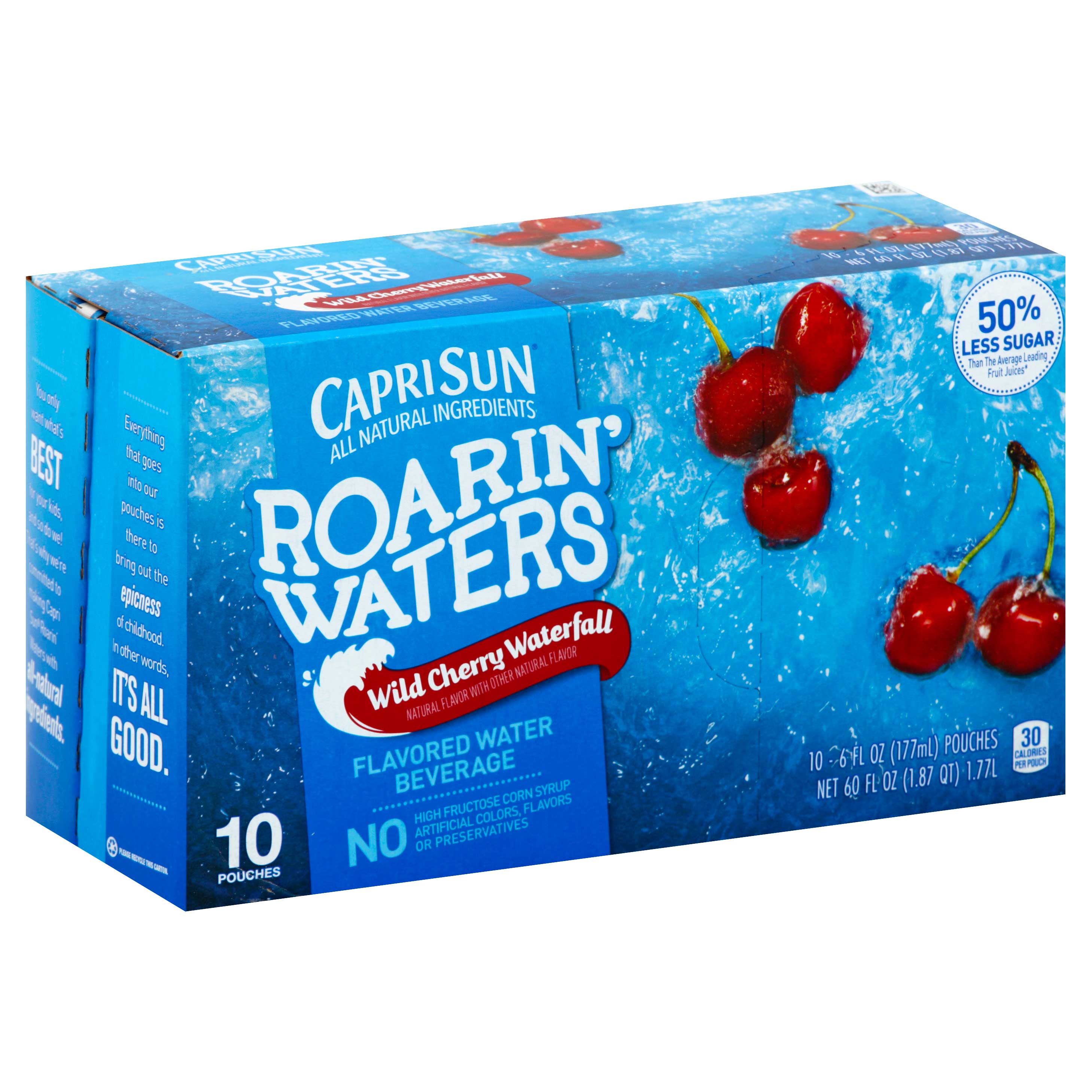 Capri Sun Roarin Waters Wild Cherry Flavored Beverage, 6 Fluid