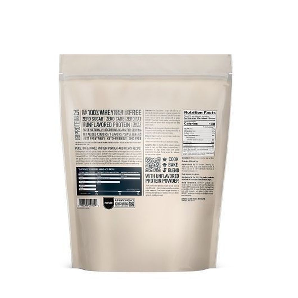 Thinkthin Isopure Zero Carb Unflavored Protein Powder, 1 Pound -- 12 Per Case