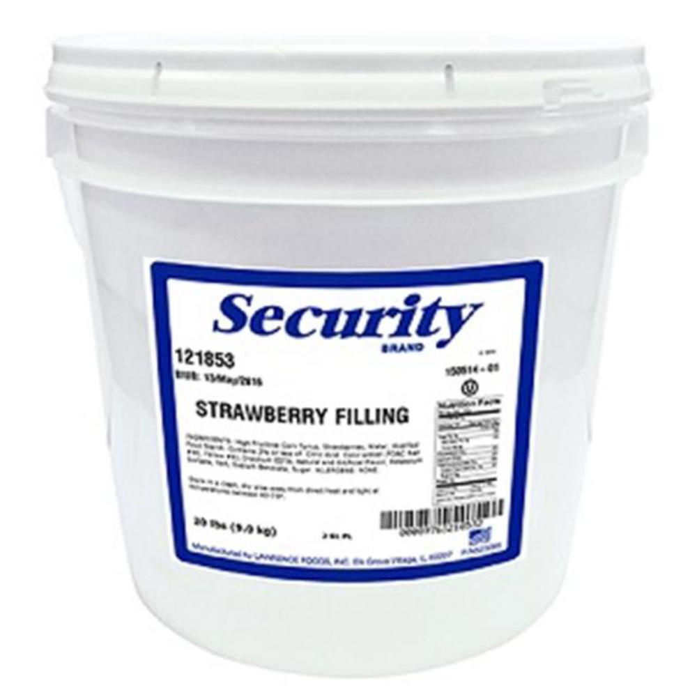 Security Strawberry Filling, 2 Gallon Pail