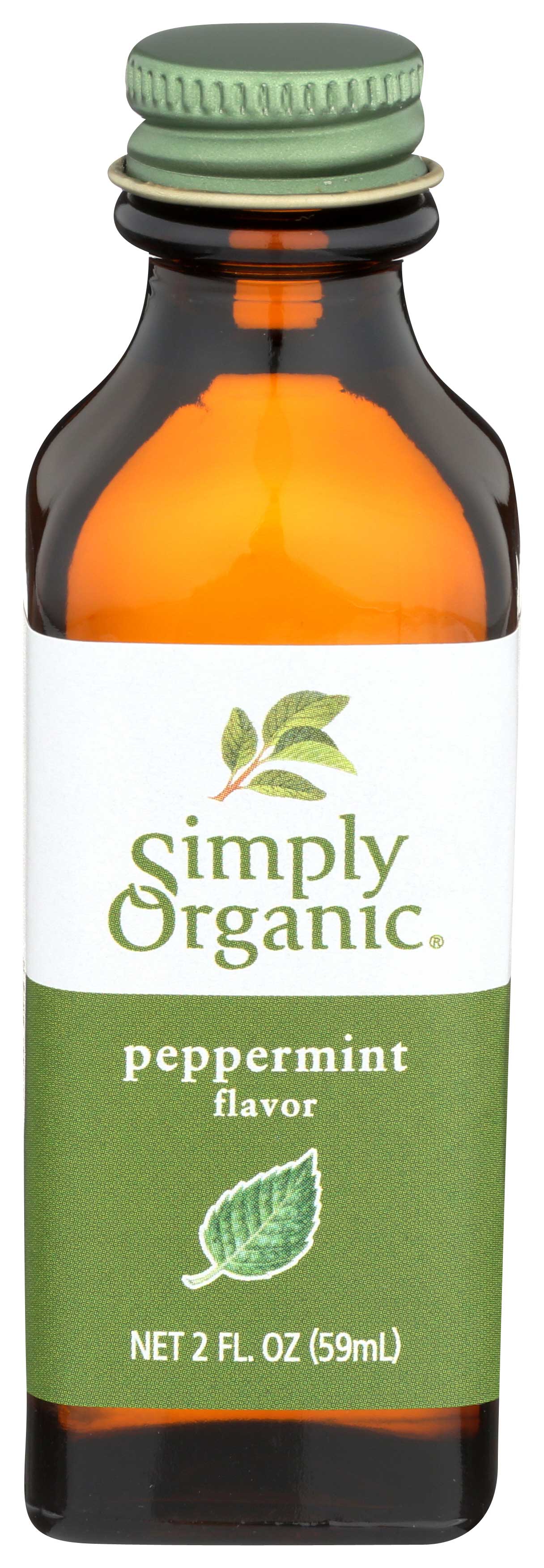 Simply Organic Peppermint Flavor, 2 Ounce -- 6 Per Case