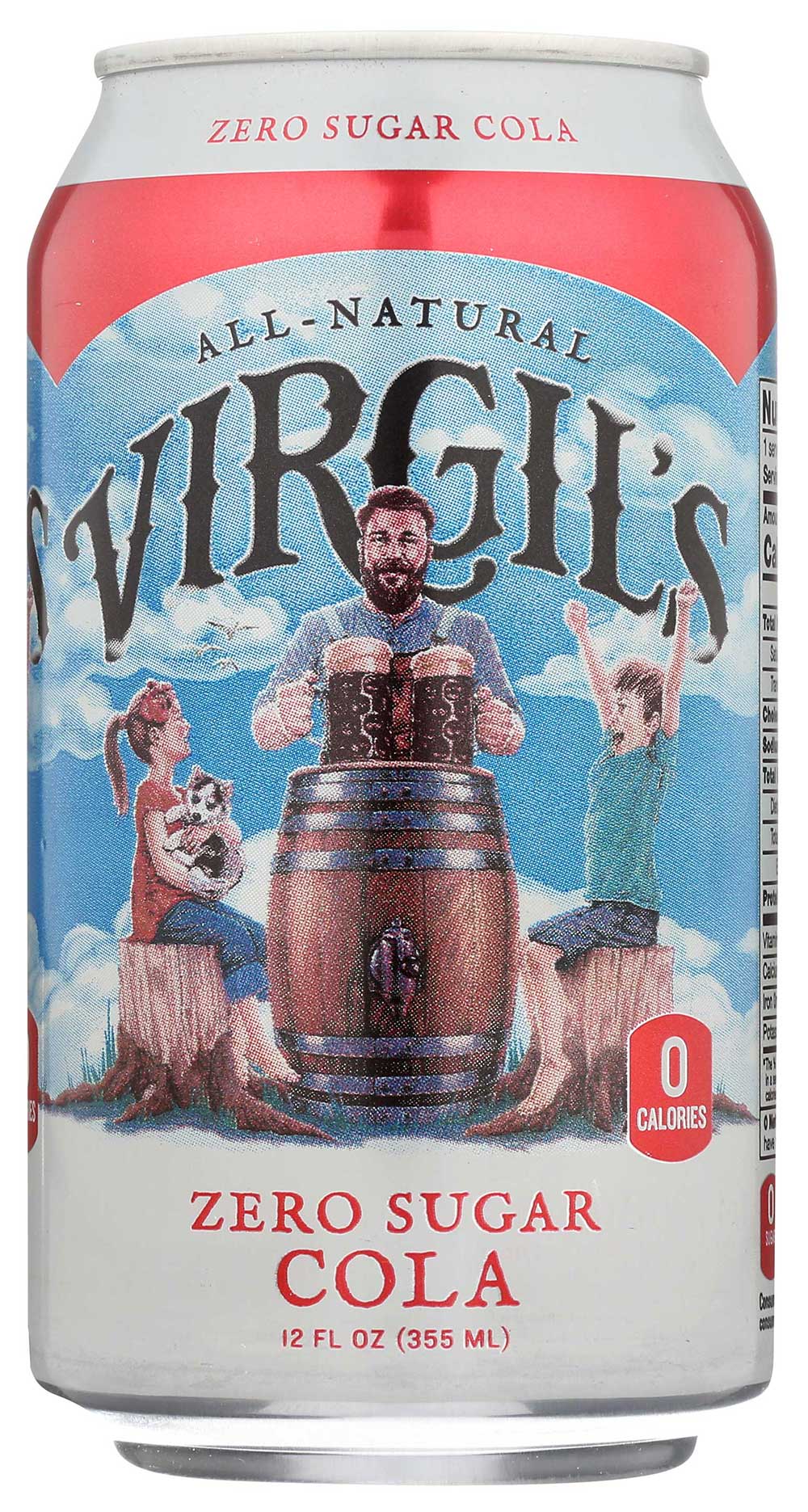 Virgil's Zero Sugar Cola Soda, 12 Ounce -- 24 Per Case