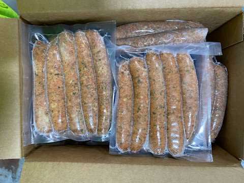 Sausages By Amylu Roasted Garlic Asiago Chicken Sausage, 1.25 Pound -- 8 Per Case