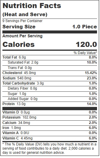 Sausages By Amylu Apple And Gouda Chicken Sausage, 2.25 Ounce -- 72 Per Case