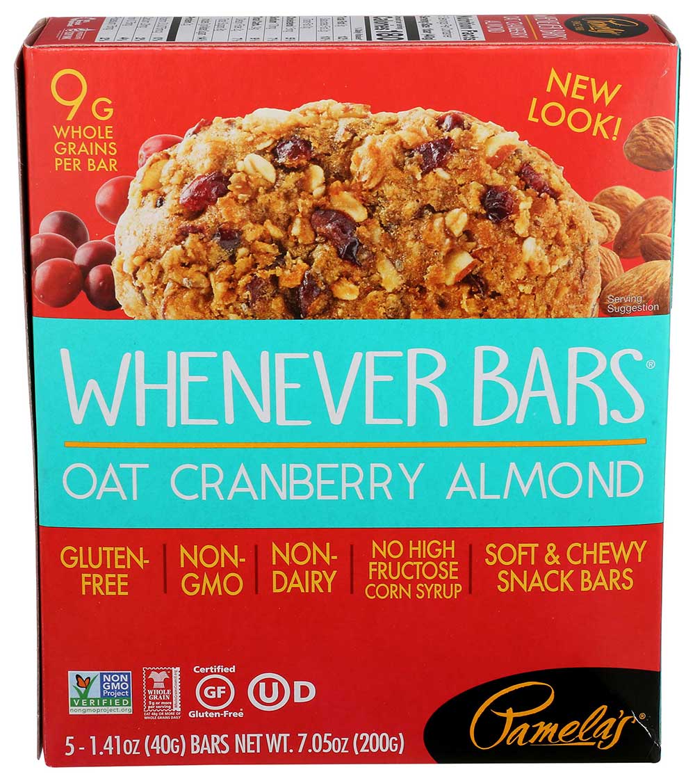 Pamela's Products Oat Cranberry Almond Bar, 5 Count -- 6 Per Case