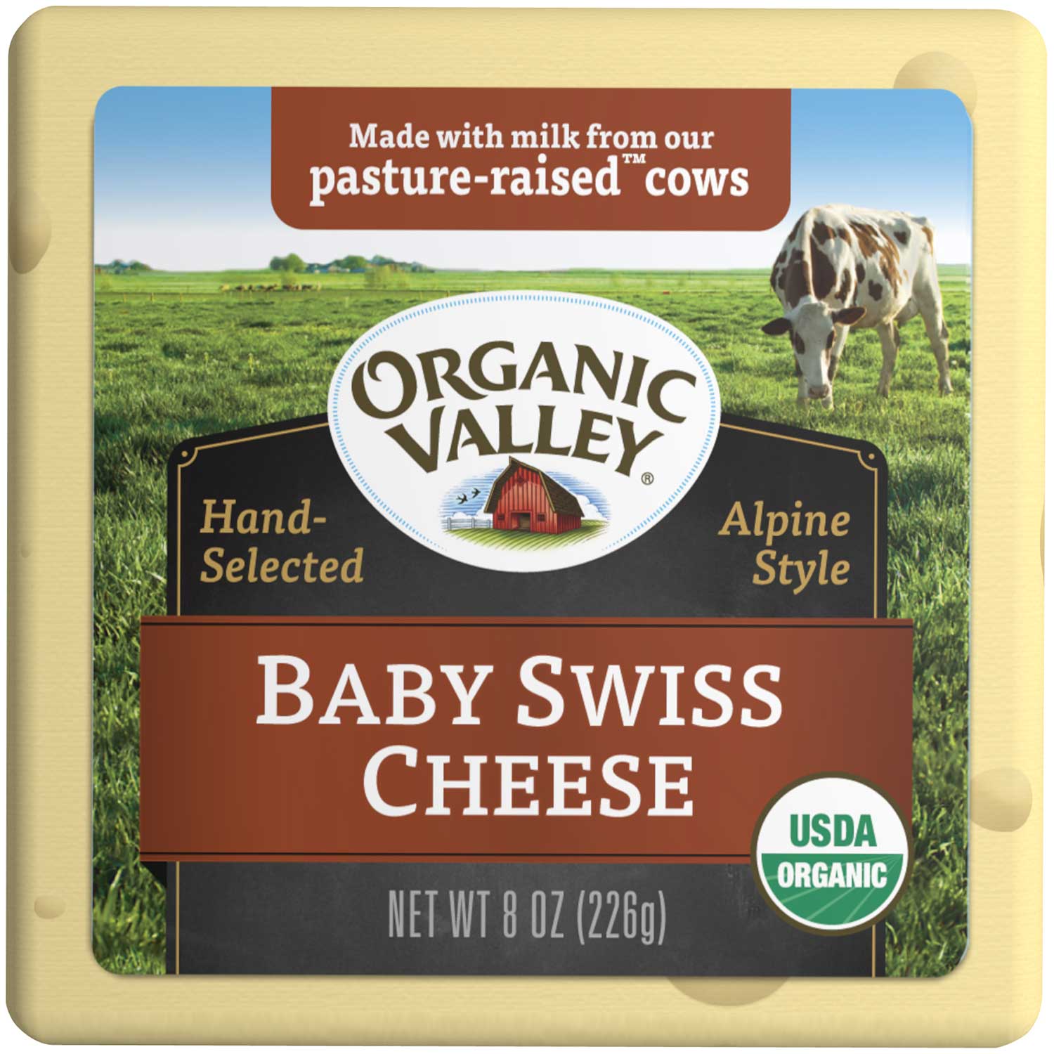 Organic valley discount baby swiss cheese
