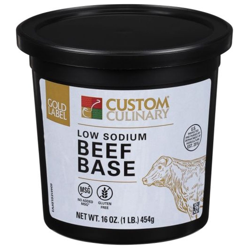 Gold Label Low Sodium Beef Base Paste, 1 Pound -- 6 Per Case