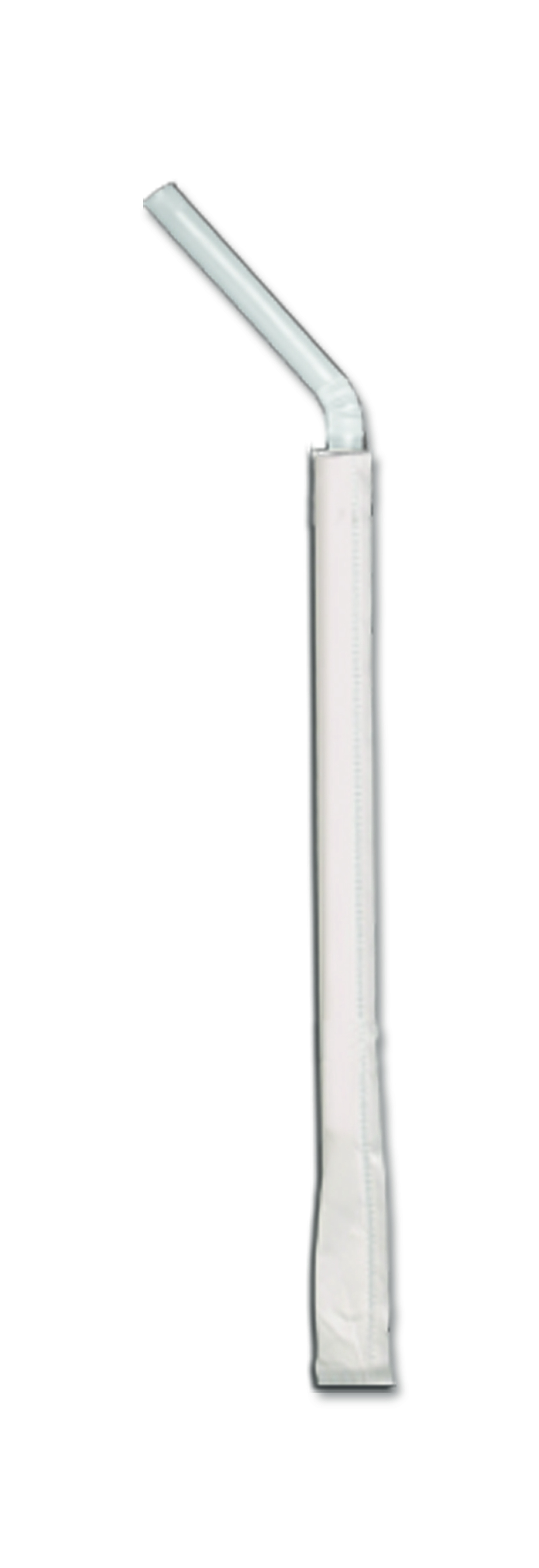 D&w Fine Pack Polypropylene White Flexible Wrapped Straw, 7.75 Inch -- 1600 Per Case