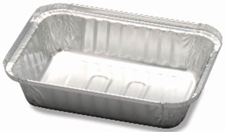 D and W Fine Pack Aluminum Oblong Closeable Container, 1.5 Pound -- 500 ...