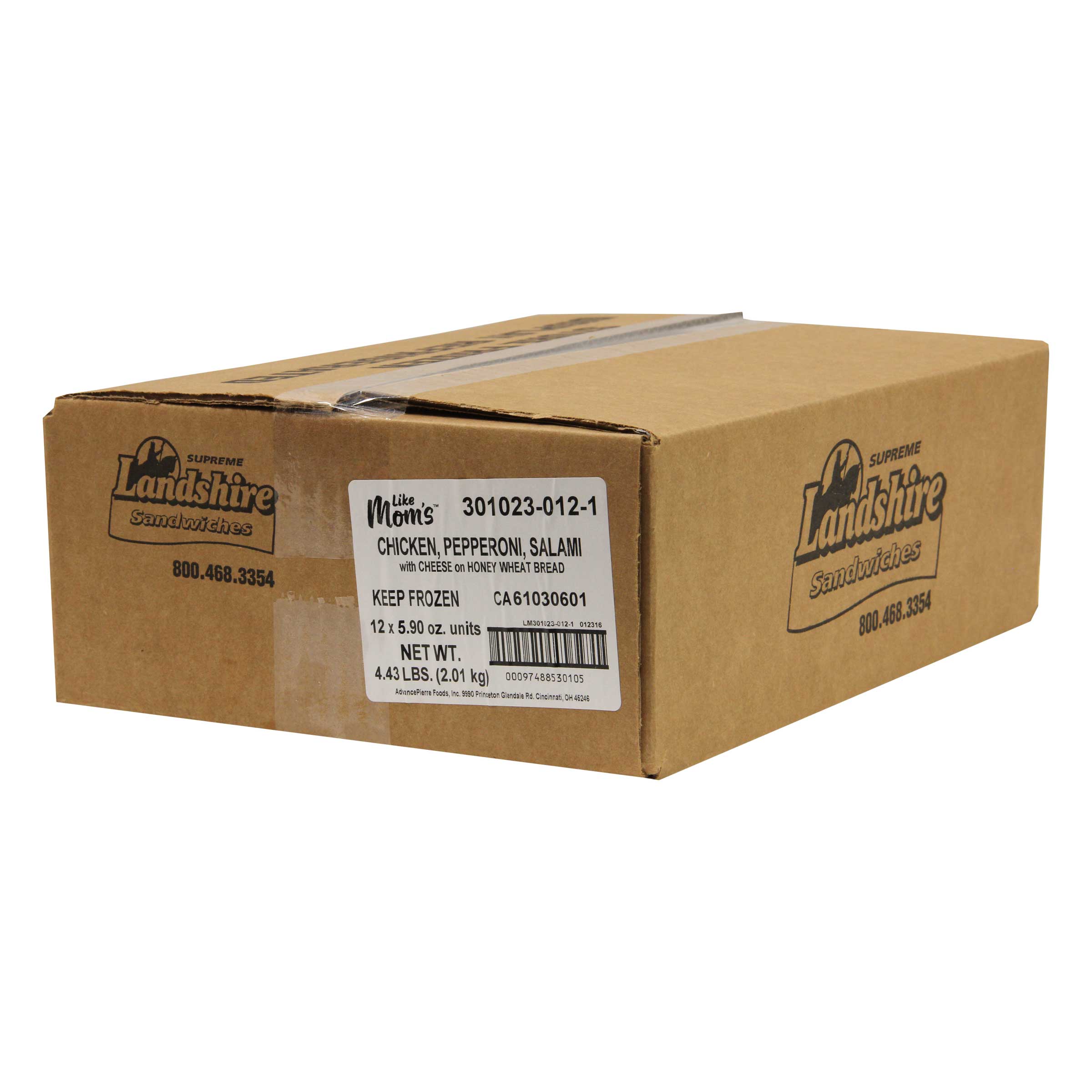 Moms Chicken Pepperoni And Salami With Cheese, 5.9 Ounce -- 12 Per Case