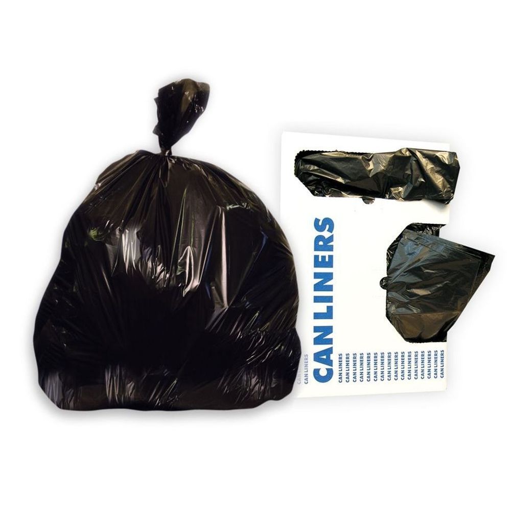 Heritage 46 X 50 Inch Repro Black 1.35 Mil Flat Pack Can Liner, 56 Gallon Capacity -- 100 Per Case