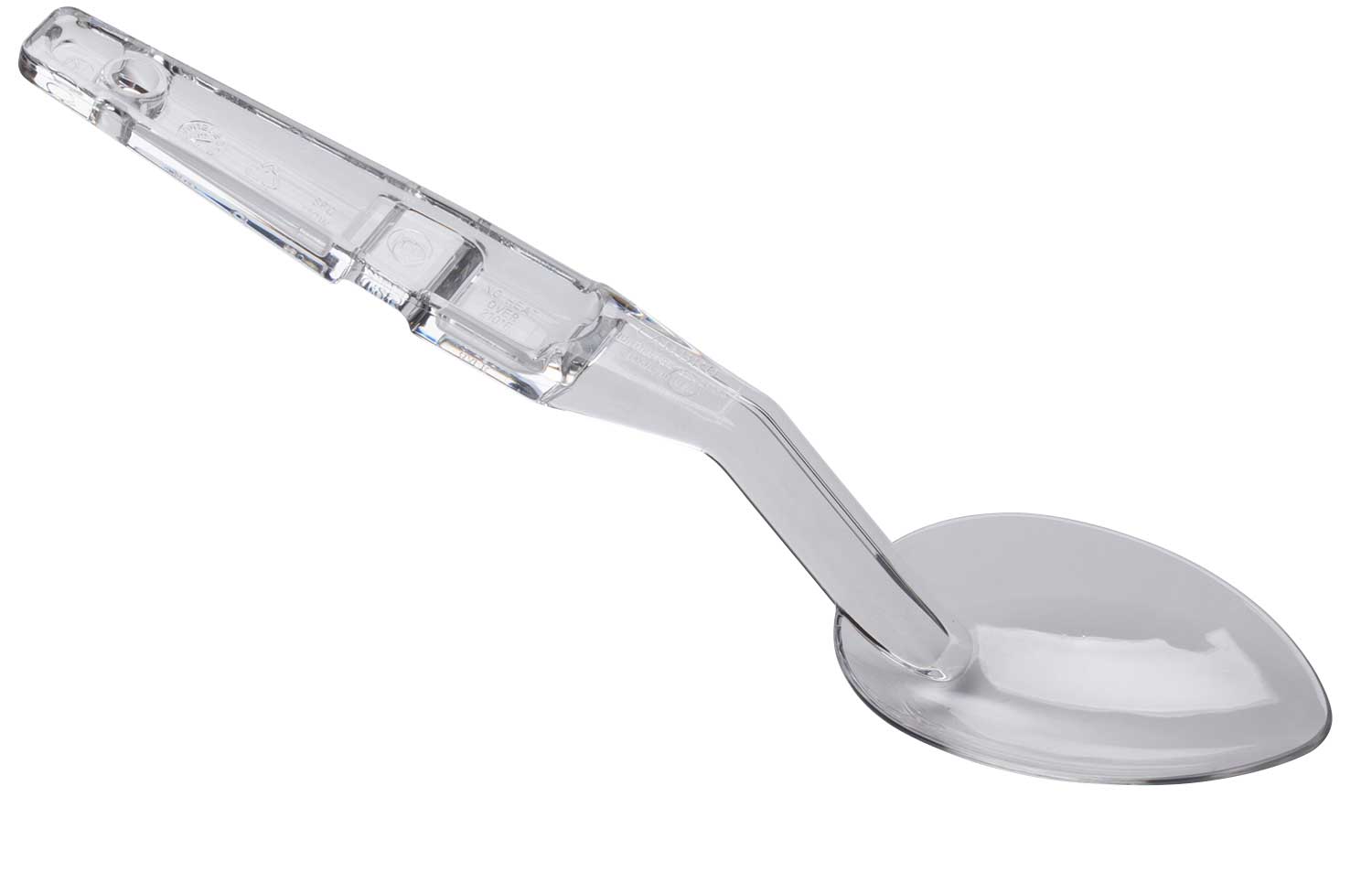 Cambro Camwear Clear Solid Deli Serving Spoon, 11 Inch -- 12 Per Case