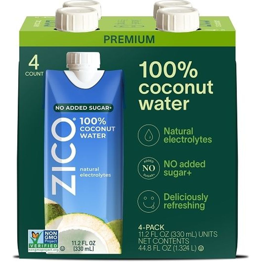 Zico Natural Coconut Water, 44.8 Fluid Ounce - 4 per case
