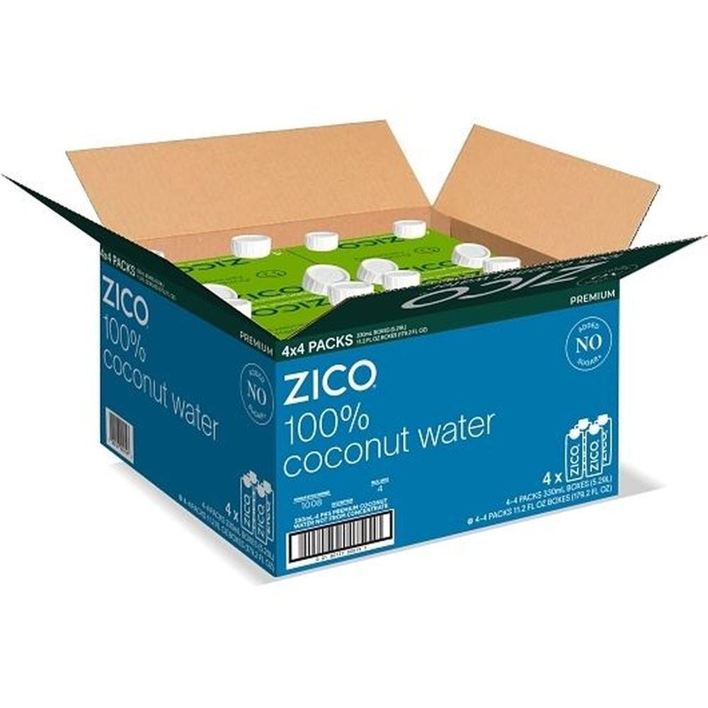 ［coco］ Zico Natural Coconut Water, 44.8 Fluid Ounce - 4 per case