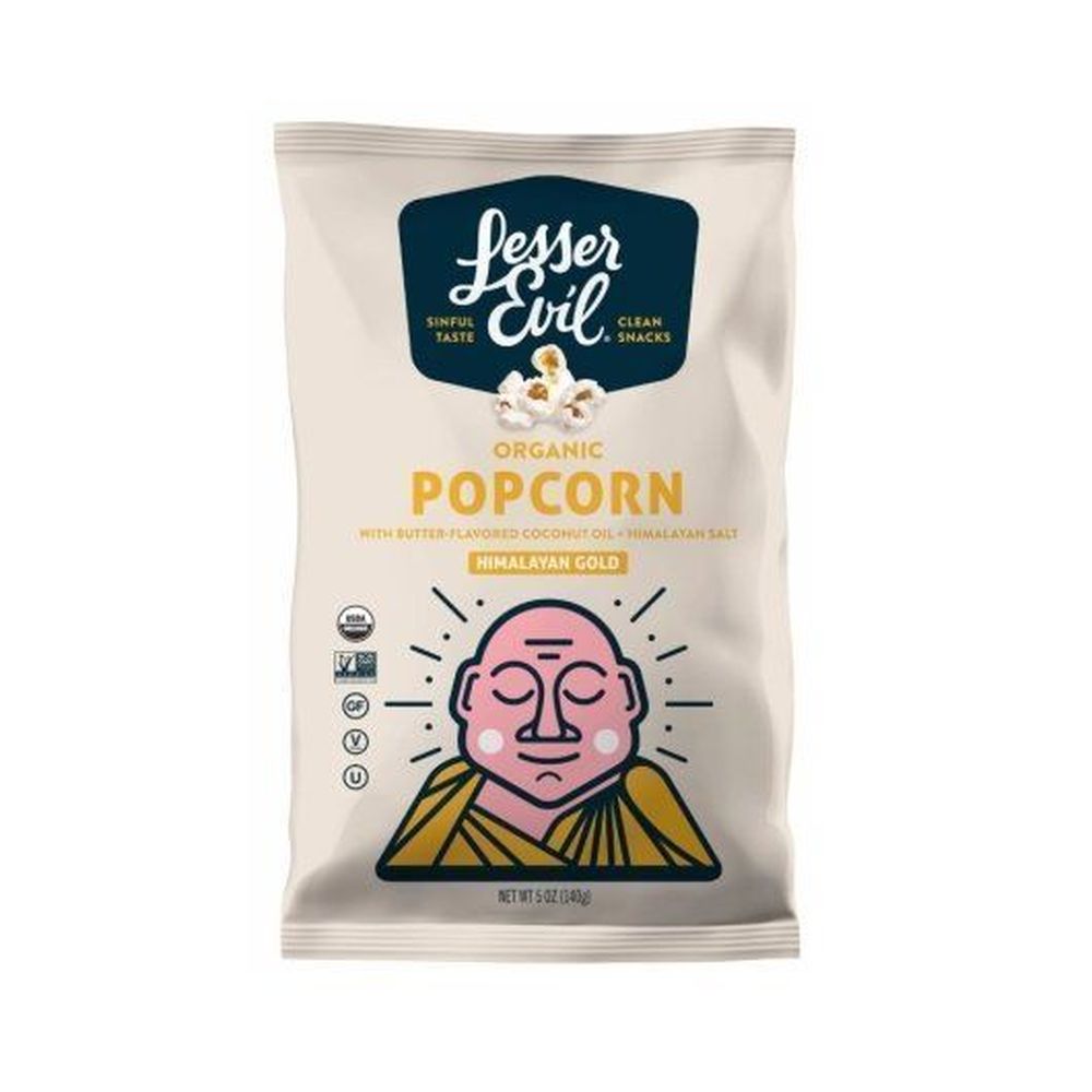 Lesserevil Organic Himalayan Gold Popcorn, 4.6 Ounce -- 6 Per Case