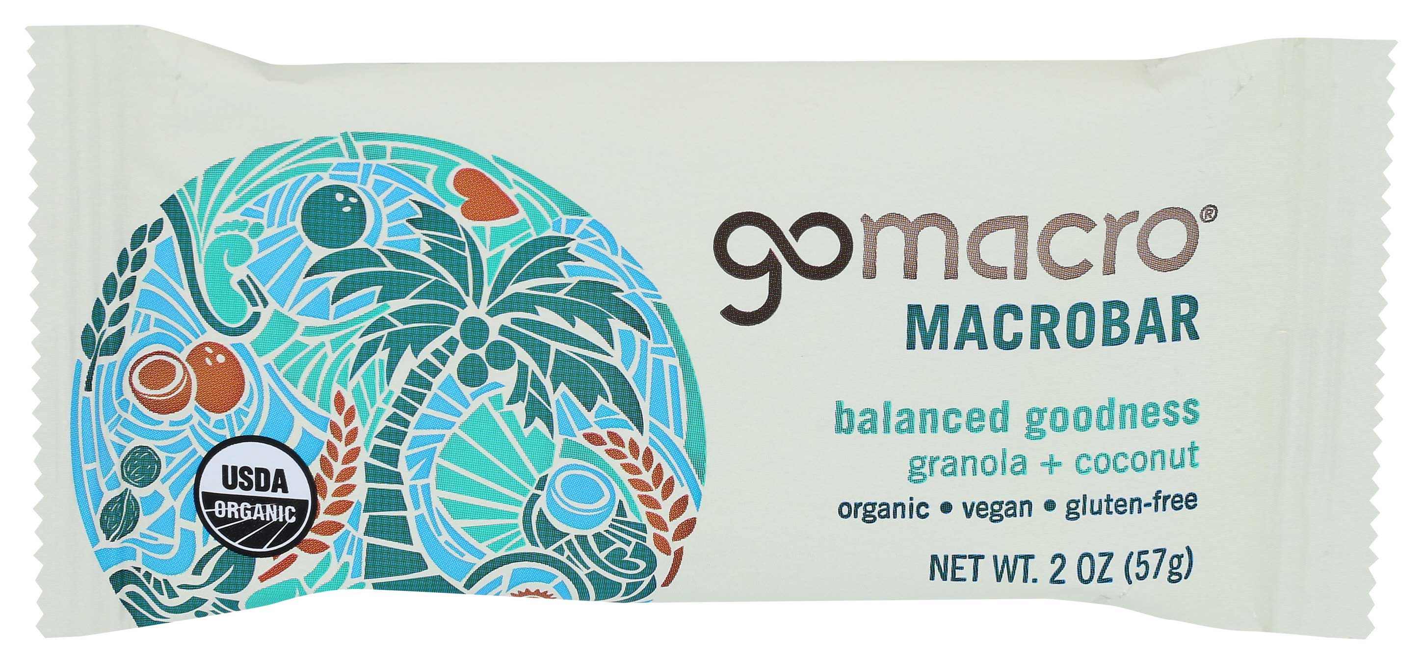 Gomacro Organic Balanced Goodness Granola And Coconut Macrobar, 2 Ounce -- 12 Per Case