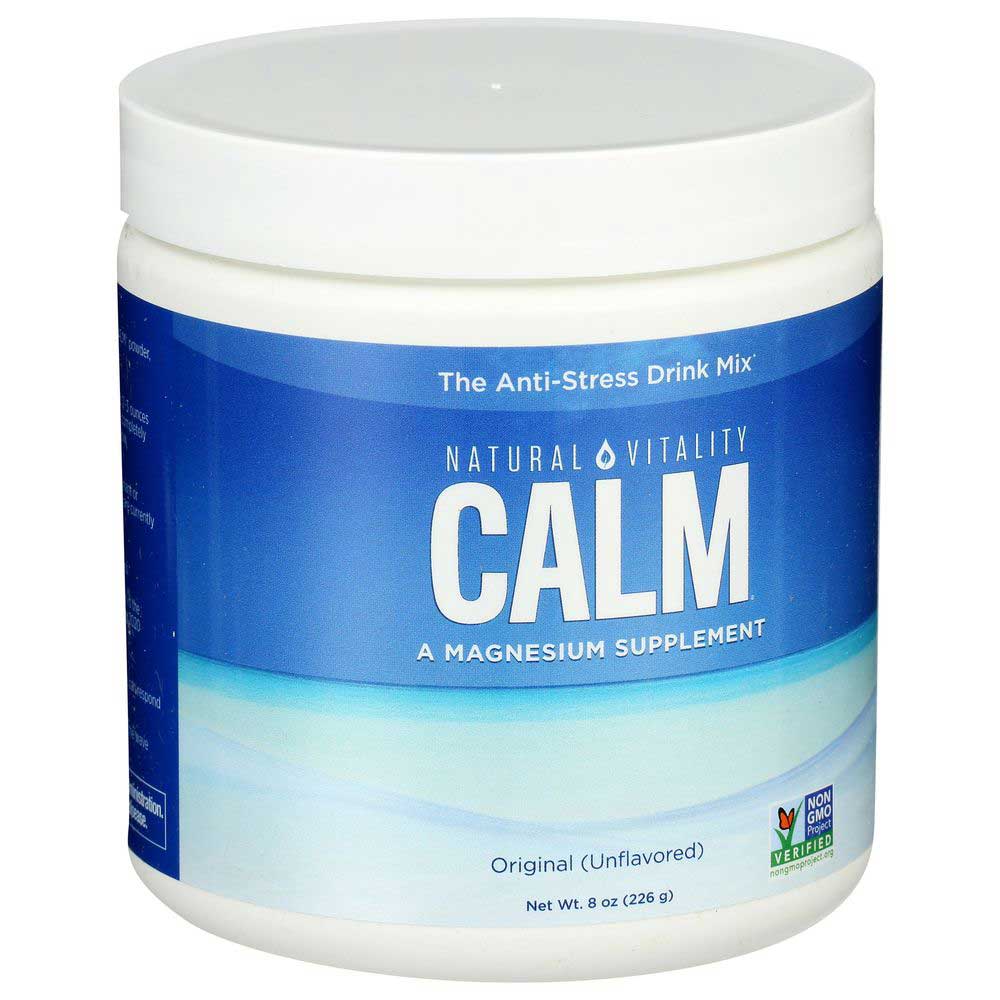 Natural Vitality Calm Original Unflavored Magnesium Powder, 8 Ounce