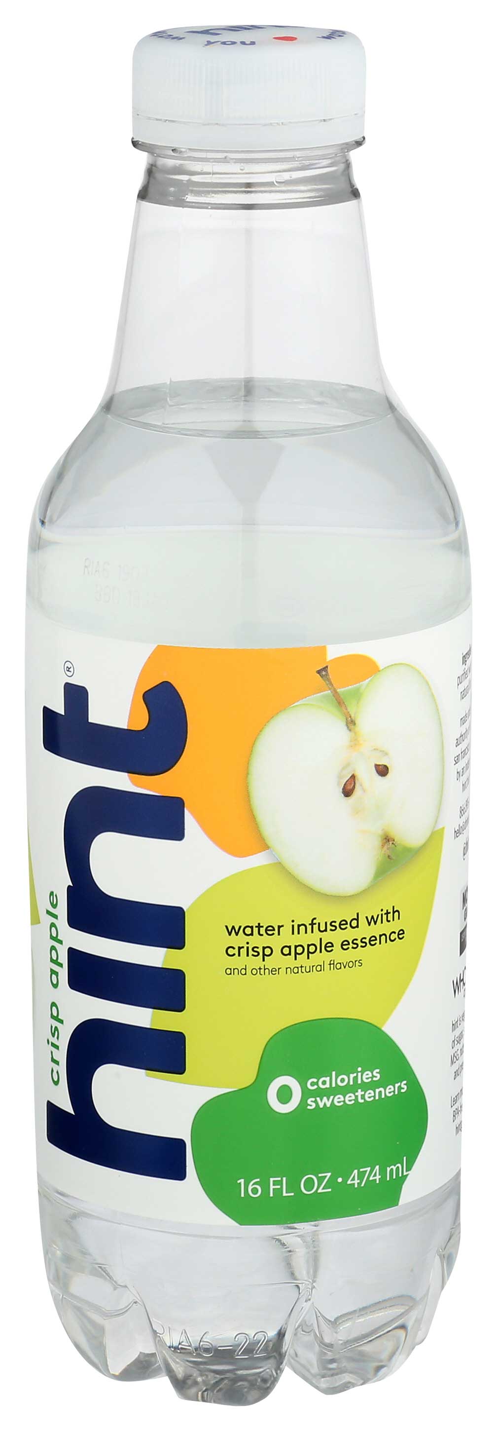 Hint Crisp Apple Water, 16 Fluid Ounce -- 12 Per Case