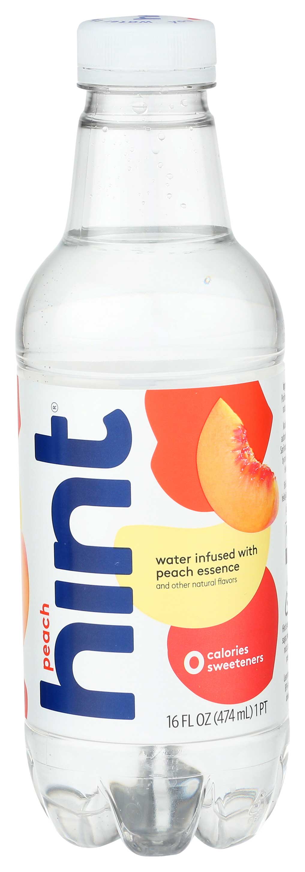 Hint Unsweetened Peach Water, 16 Fluid Ounce -- 12 Per Case