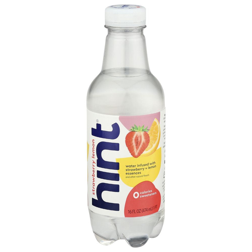Hint Strawberry Lemon Water, 16 Fluid Ounce -- 12 Per Case