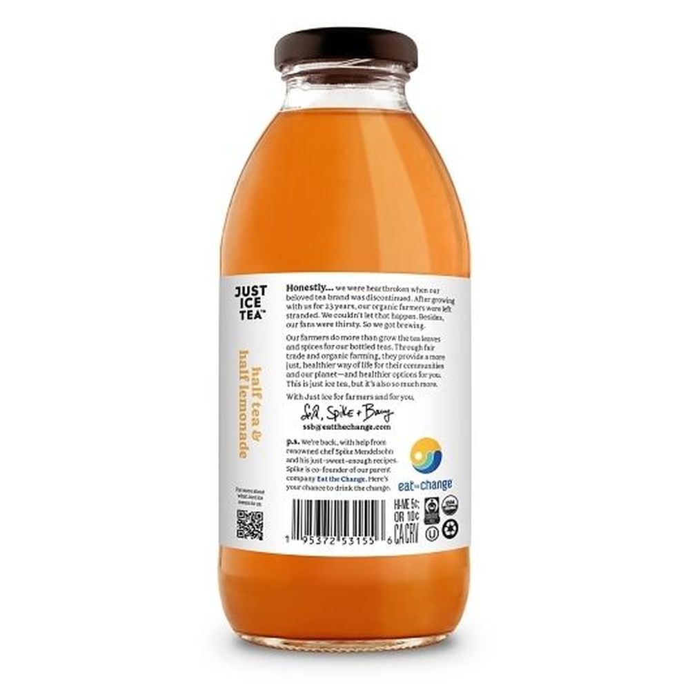 Just Ice Tea Half Tea And Half Lemonade Tea, 16 Fluid Ounce -- 12 Per Case