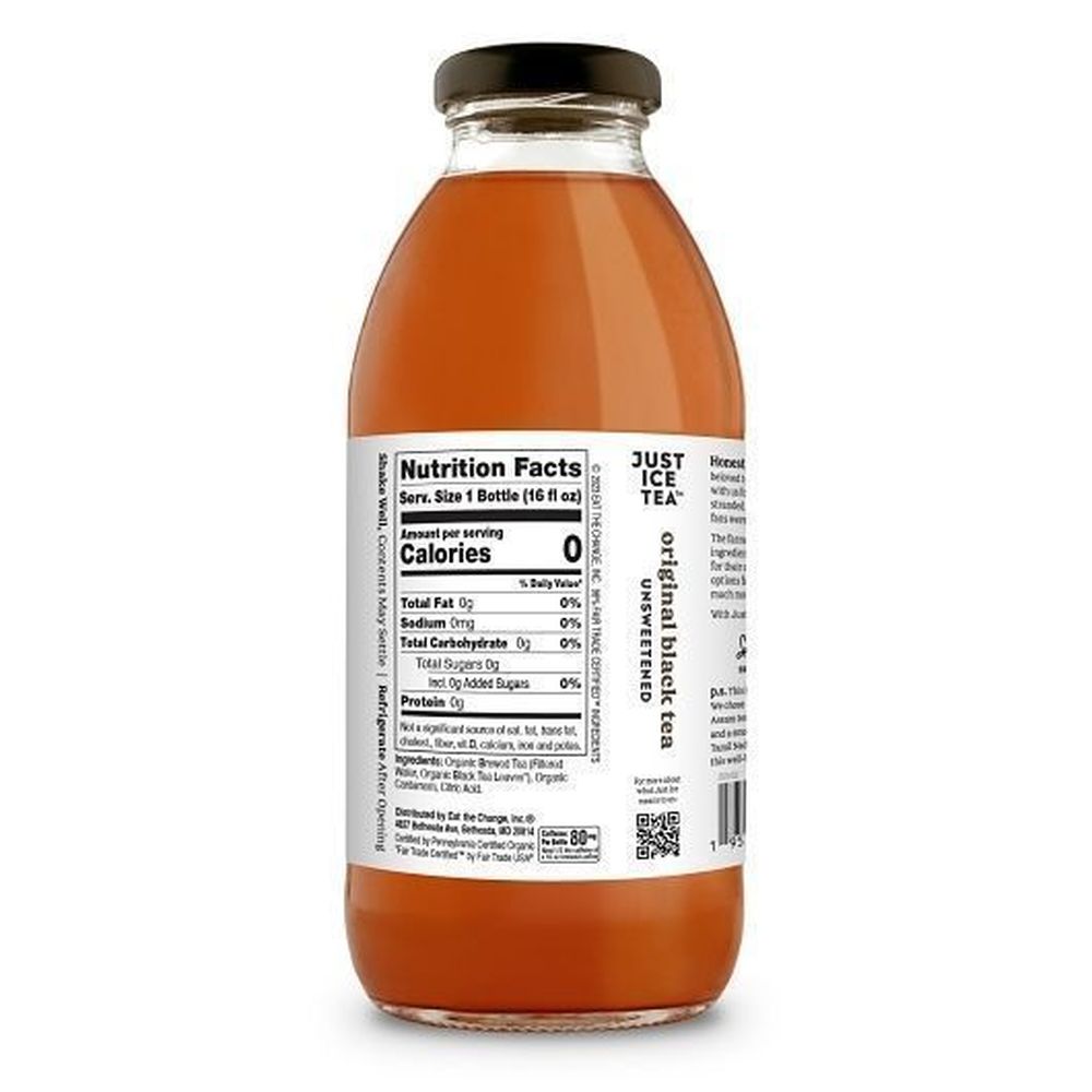 Just Ice Tea Original Black Tea, 16 Fluid Ounce -- 12 Per Case