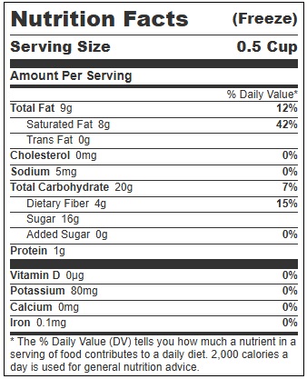 Dolce Scoopable Coconut Sorbet, 3 Gallon