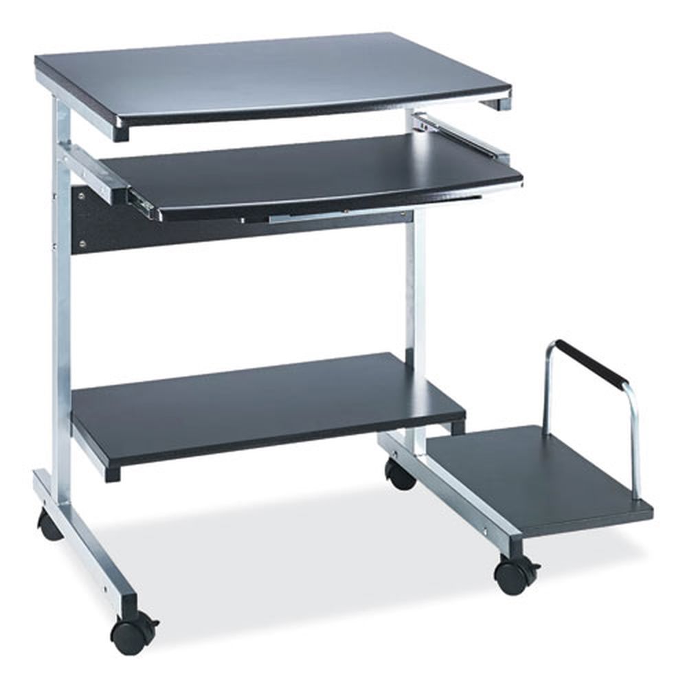 Safco Eastwinds Series Anthracite Portrait Pc Desk Cart, 36 X 19.25 X 31 Inch