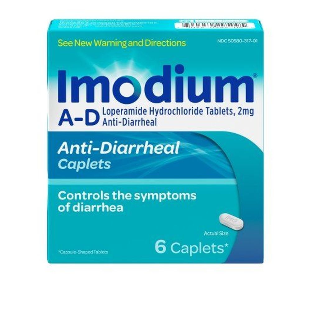 Imodium Anti-diarrheal Caplets, 6 Count -- 24 Per Case