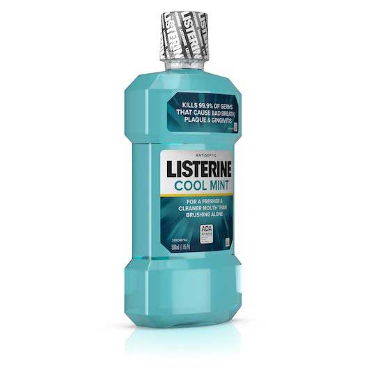 Listerine Cool Mint Antiseptic Mouthwash, 16.9 Fluid Ounce -- 6 Per Case