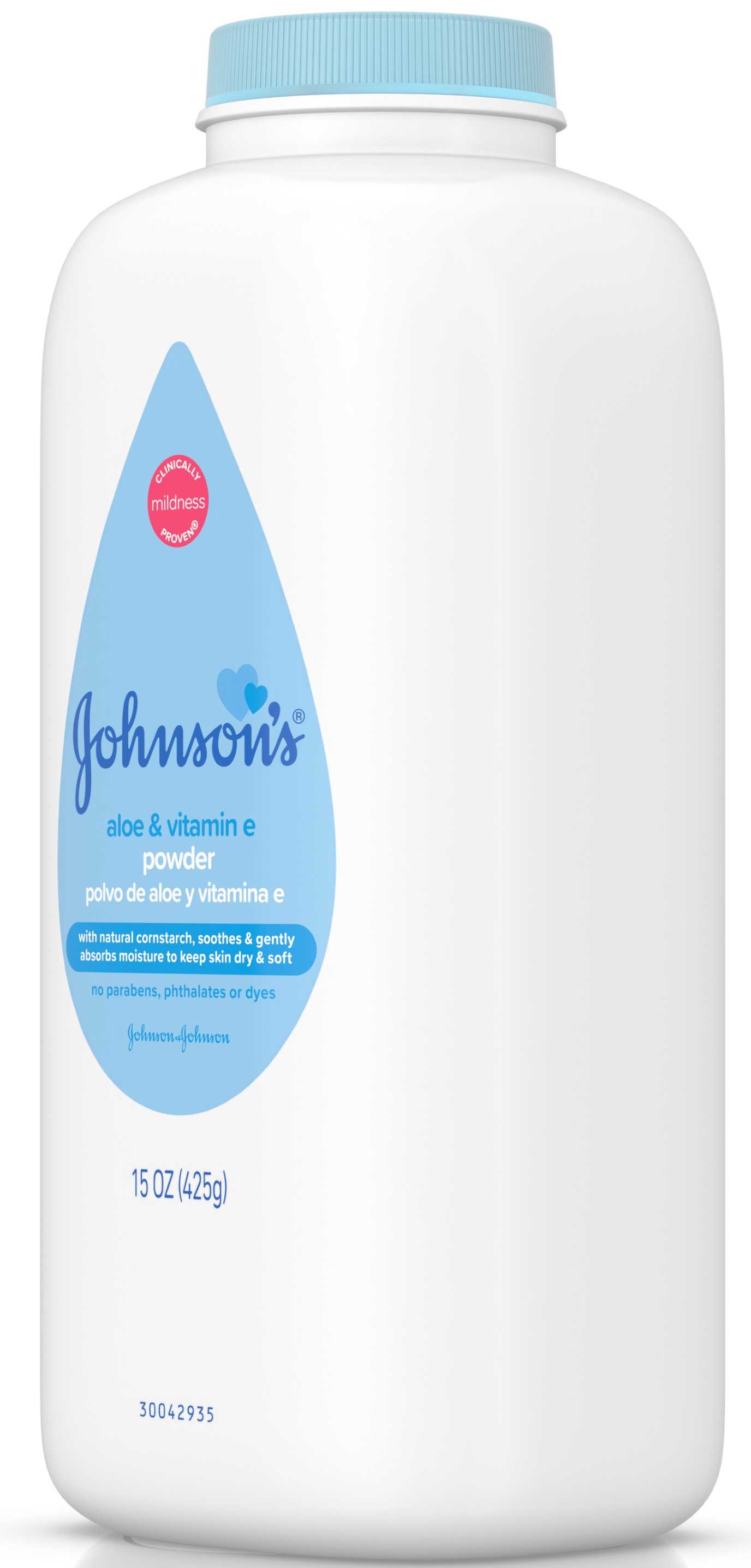 Johnson's Baby Aloe And Vitamin With Cornstarch Baby Powder, 15 Ounce -- 24 Per Case