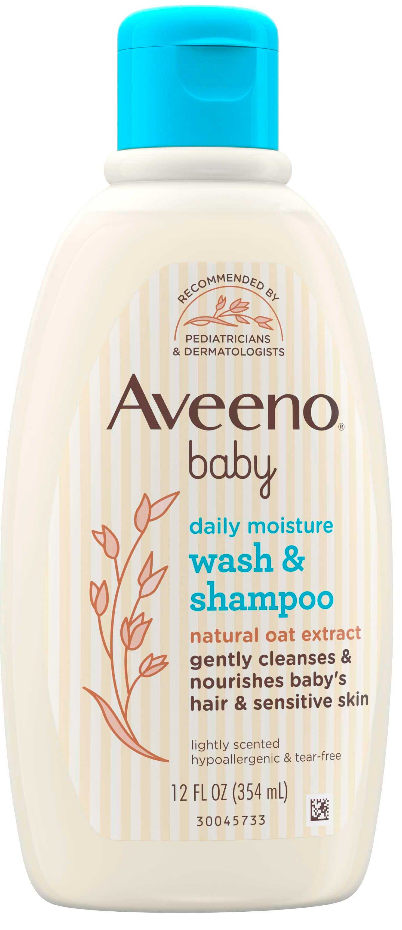 Aveeno Baby Lightly Scented Daily Wash and Shampoo, 12 Fluid