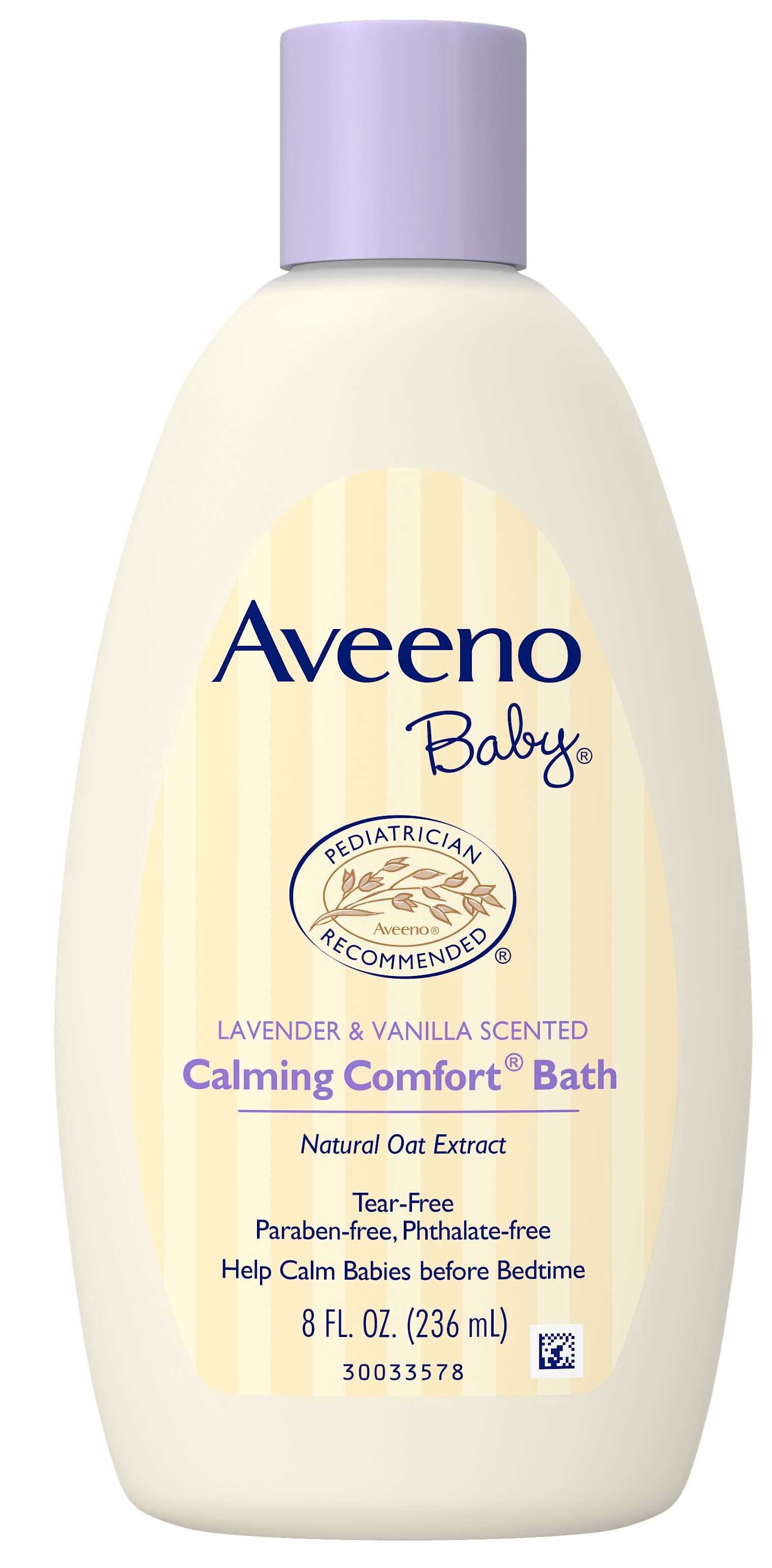 Aveeno Baby Lavender and Vanilla Scented Calming Comfort Bath 8