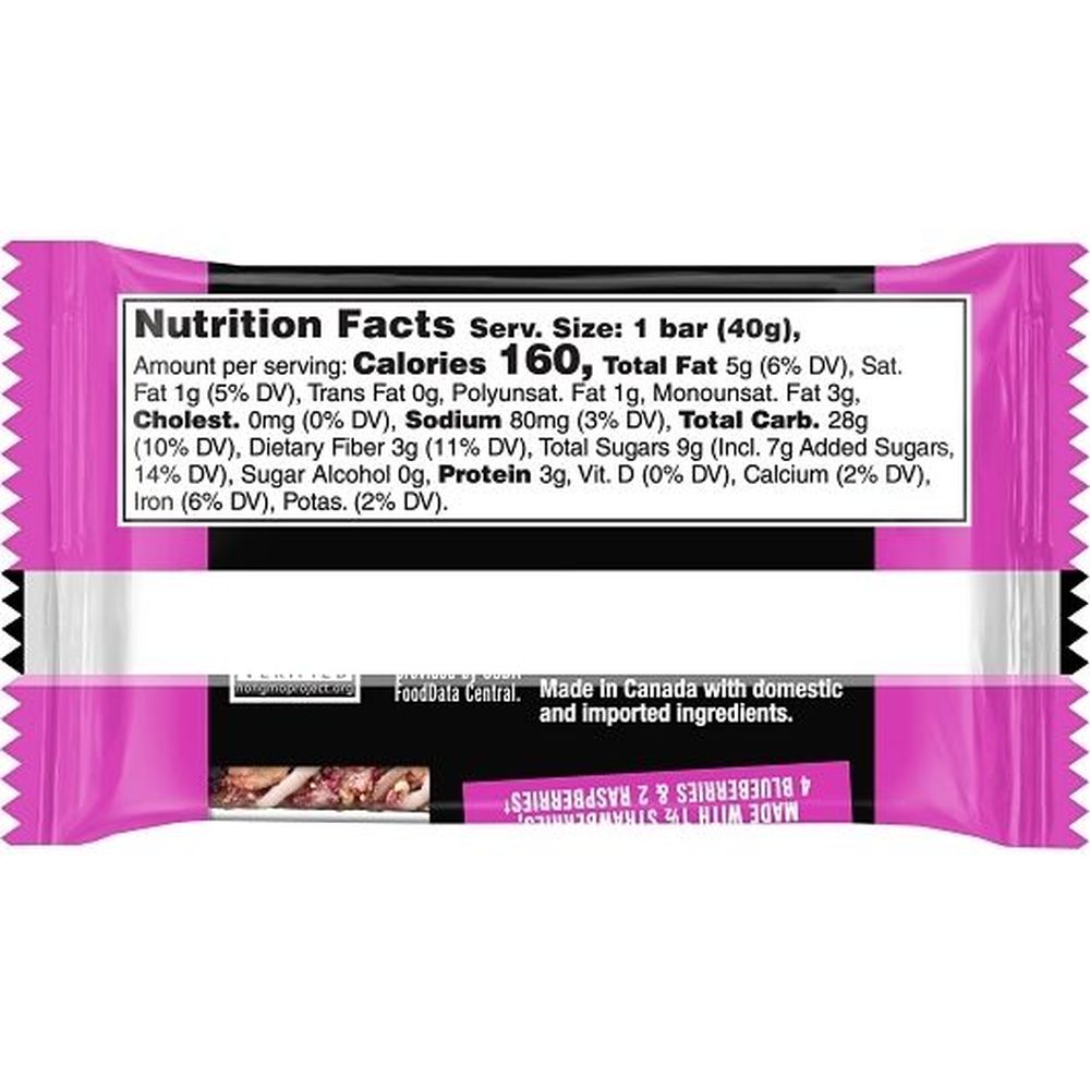 Kind Health Grains Mixed Berry Energy Bar, 1.4 Ounce -- 40 Per Case