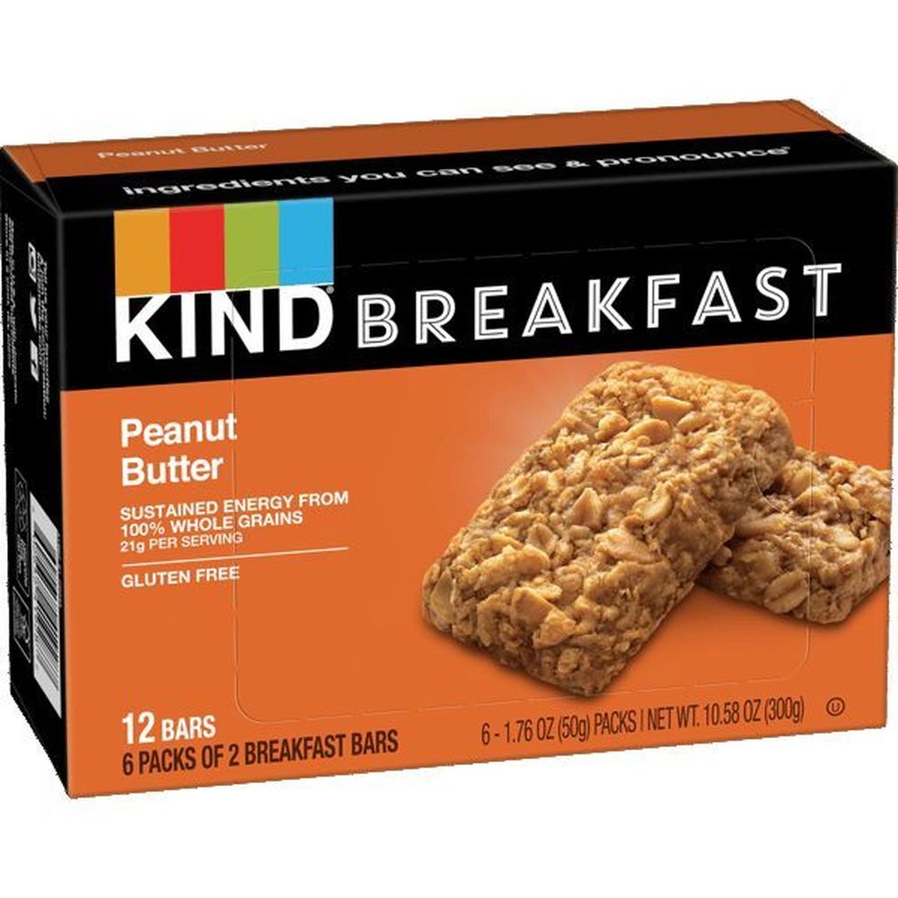 Kind Peanut Butter Breakfast Bar, 1.76 Ounce -- 30 Per Case