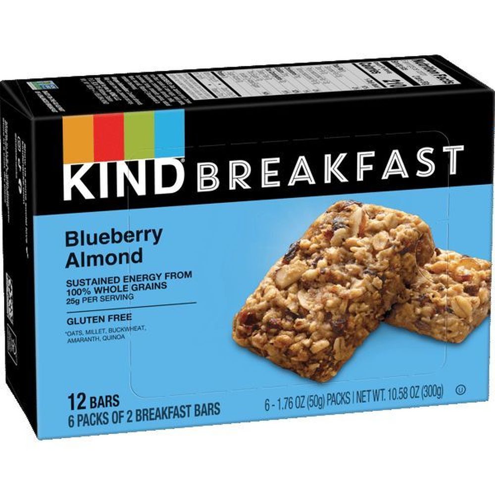 Kind Blueberry Almond Breakfast Bar, 1.76 Ounce -- 30 per case