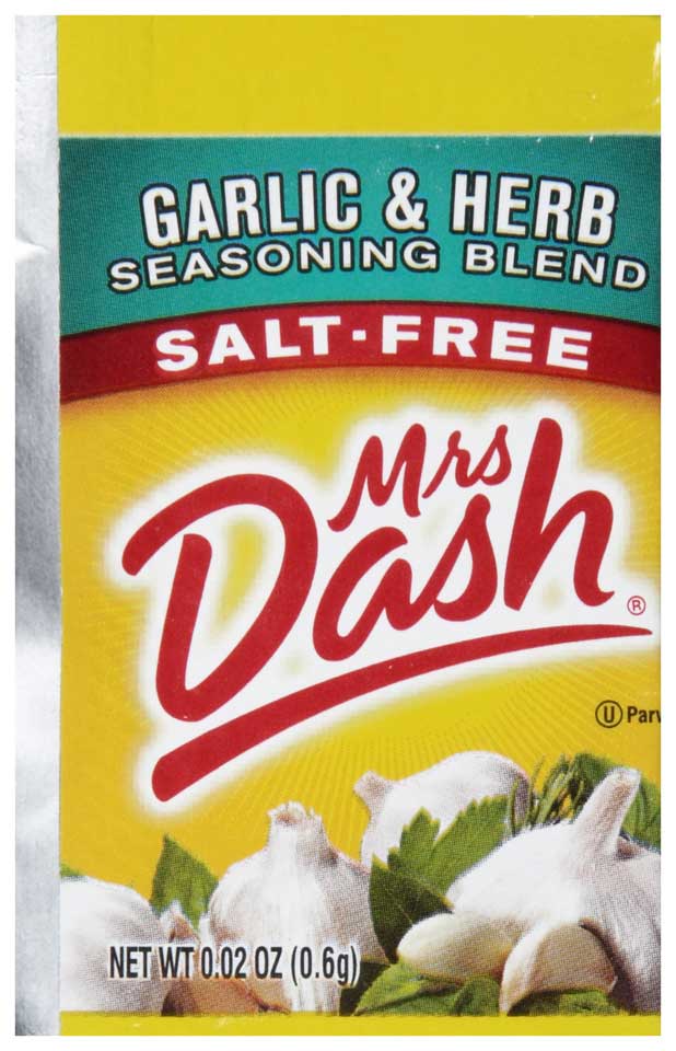 Mrs. Dash Garlic And Herb Salt Free Spice Seasoning Blend -- 500 Per Case