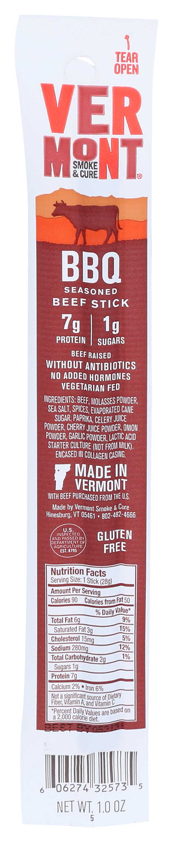 Vermont Smoke & Cure Bbq Real Stick, 1 Ounce -- 24 Per Case