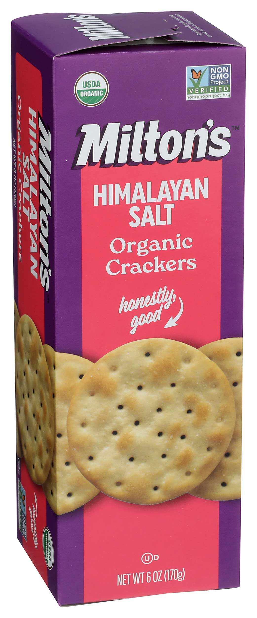 Milton's Organic Himalayan Salt Cracker, 6 Ounce -- 8 Per Case