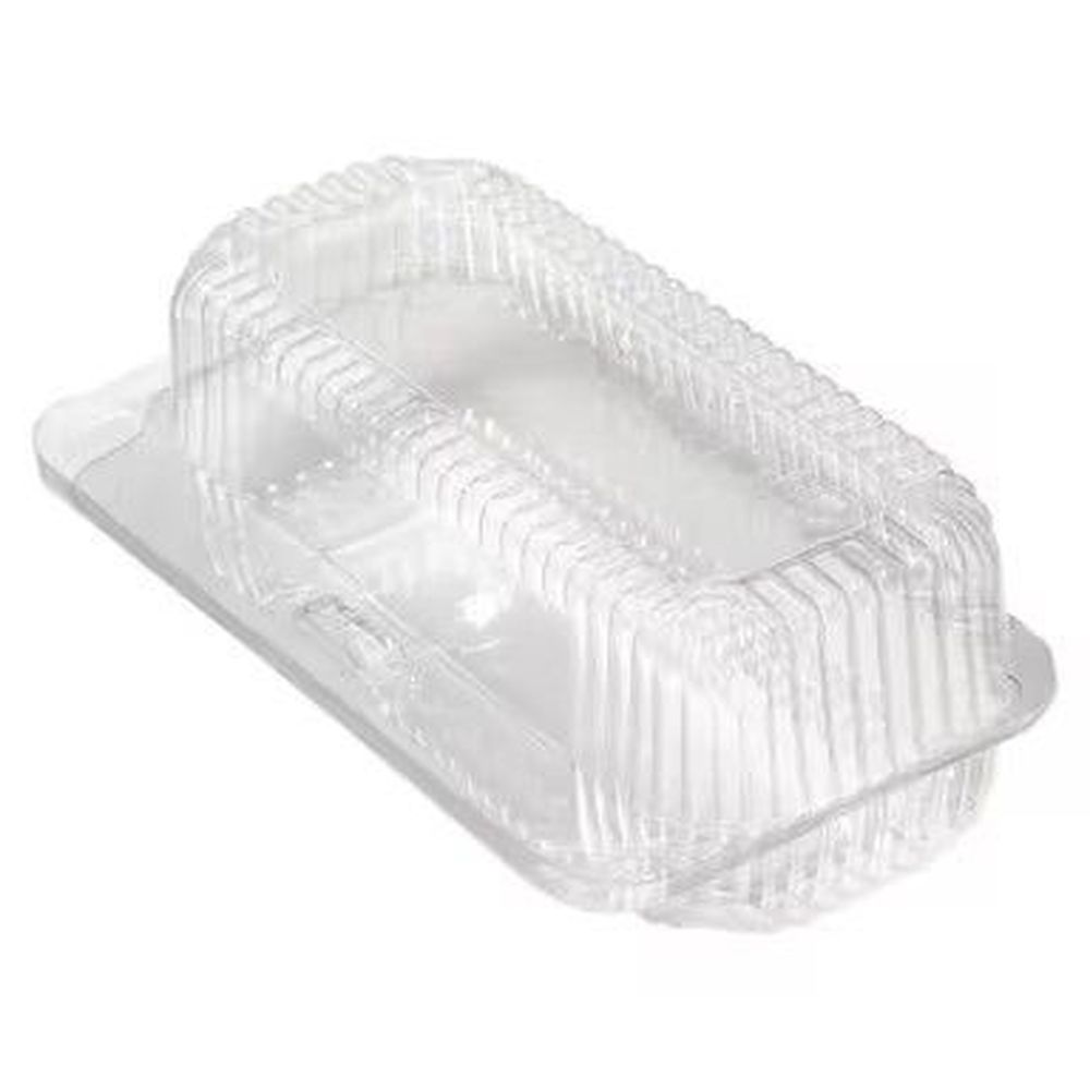 Detroit Foaming Clear Hot Dog Hinged Container, 5-3/4 X 2-2/8 X 2-1/2 -- 250 Per Case