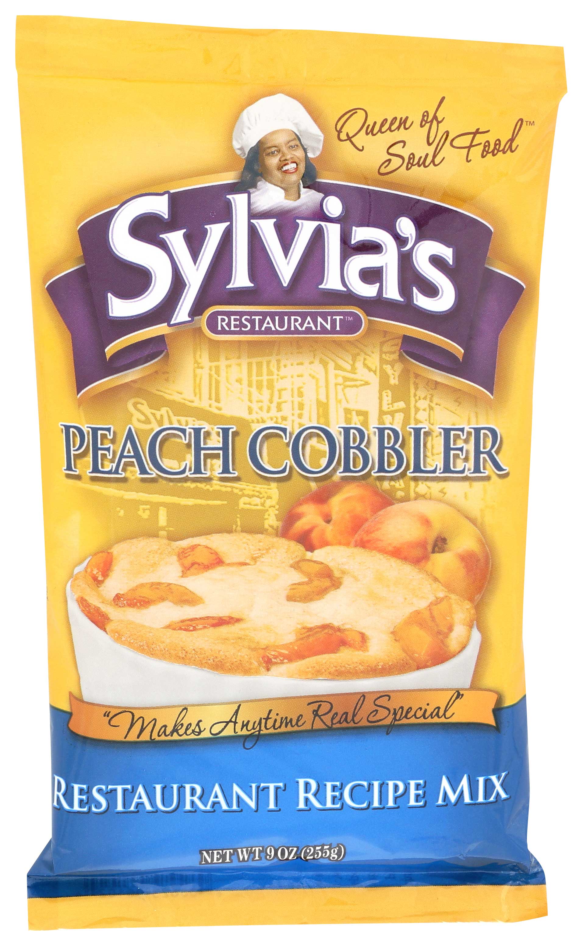 Sylvia's Restaurant Peach Cobbler Mix, 9 Ounce -- 9 Per Case