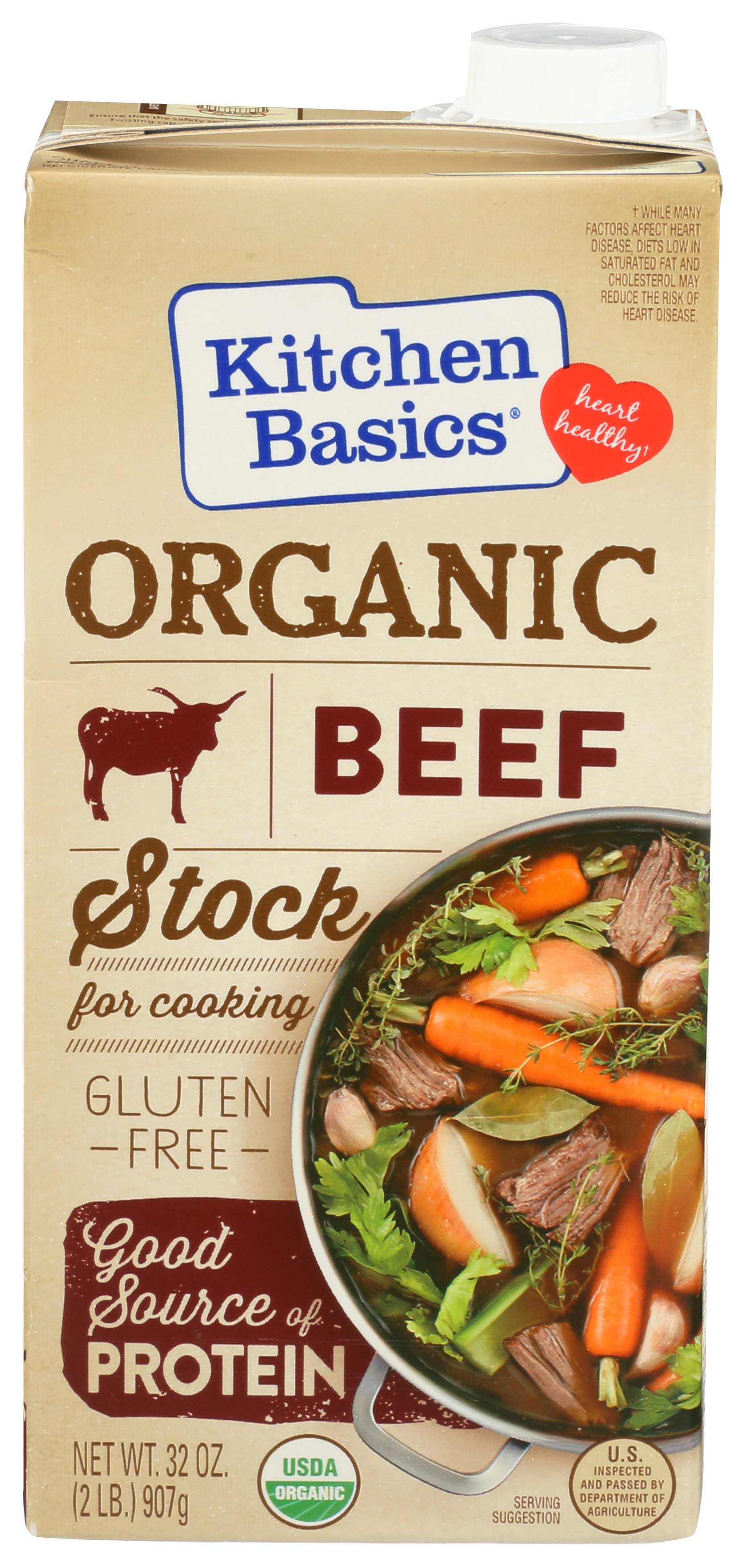 Kitchen Basics Organic Beef Stock, 32 Fluid Ounce -- 12 Per Case