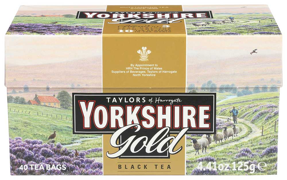 Yorkshire Gold Black Tea, 40 Tea Bags Count -- 5 Per Case