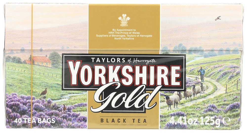 Yorkshire Gold Black Tea, 40 tea bags per pack -- 5 per case