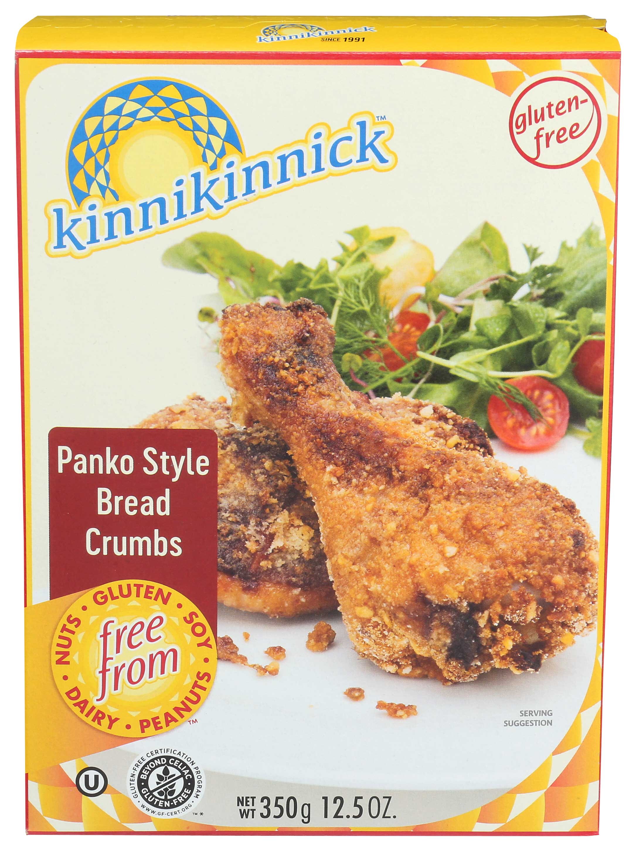 Kinnikinnick Foods Panko Style Bread Crumb, 12.5 Ounce -- 6 Per Case