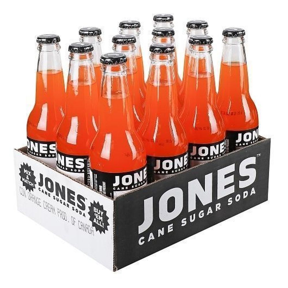 Jones Orange And Cream Cane Sugar Soda, 12 Fluid Ounce -- 12 Per Case
